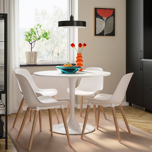 DOCKSTA / GRÖNSTA Mesa y 4 sillas