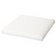 Opción: DUVHOLMEN Cojín int para respaldo de silla, exterior blanco, 50x50 cm