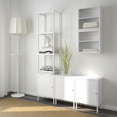 DYNAN Estante con 3 gabinetes - blanco - IKEA