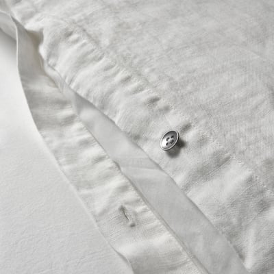 DYTÅG Funda nórdica +funda(s) de almohada, blanco, Matrimonial/queen