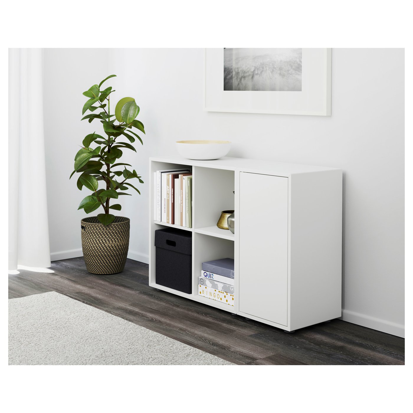 EKET Combinación de gabinete con patas - blanco - IKEA