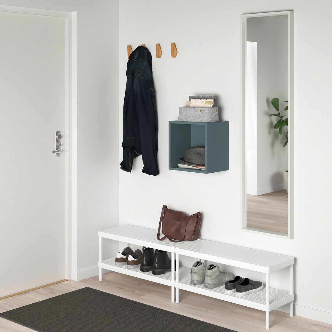 EKET Estante de pared - gris turquesa - IKEA