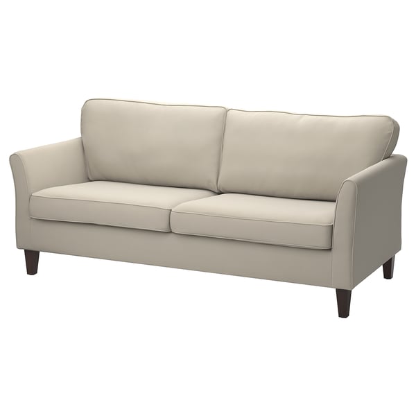 EKHOLMA Sofá con 3 asientos, Hakebo beige