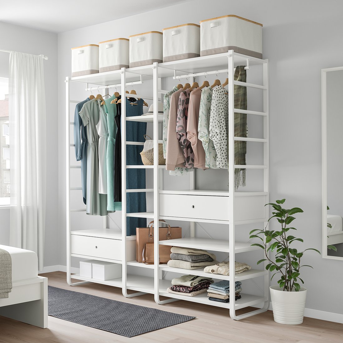 Muebles para ropa del sistema ELVARLI IKEA México IKEA