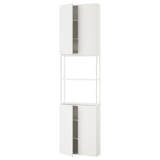 ENHET Combinación de almacenamiento, blanco, 61x17x229 cm