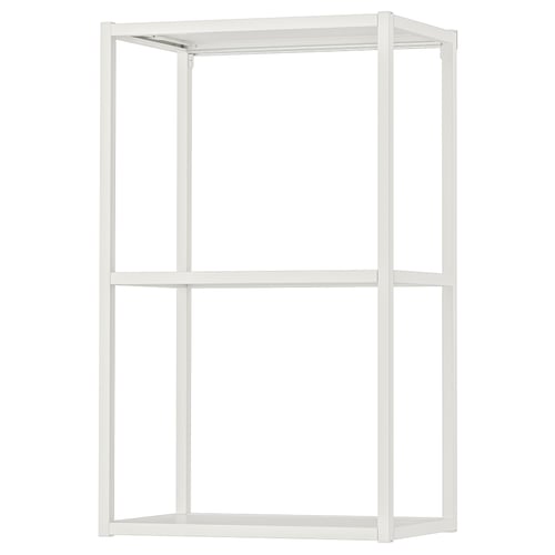 ENHET Estructura de gabinete con repisas, blanco, 46x30x76 cm