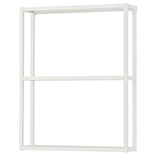ENHET Estructura de gabinete con repisas, blanco, 61x15x76 cm