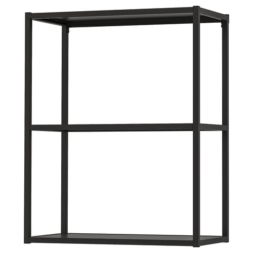 ENHET Estructura de gabinete con repisas, carbón, 61x30x76 cm