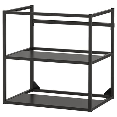 ENHET Estructura de lavabo, carbón, 61x46x61 cm