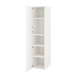 ENHET Gabinete alto con 2 puertas, blanco/marco blanco, 45.7x62.9x203.2 cm
