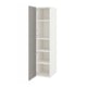 ENHET Gabinete alto con 2 puertas, blanco/marco gris, 45.7x62.9x203.2 cm