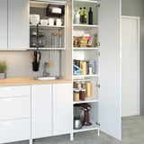 ENHET Gabinete alto con 2 puertas, blanco, 45.7x62.9x203.2 cm
