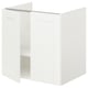ENHET Gabinete bajo p/lavabo c/2 puertas, blanco/blanco Estructura, 61x48x61 cm