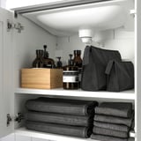 ENHET Gabinete bajo p/lavabo c/2 puertas, blanco/blanco Estructura, 61x48x61 cm