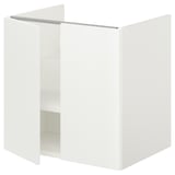 ENHET Gabinete bajo p/lavabo c/2 puertas, blanco, 61x48x61 cm