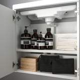 ENHET Gabinete bajo p/lavabo c/2 puertas, blanco, 61x32x61 cm