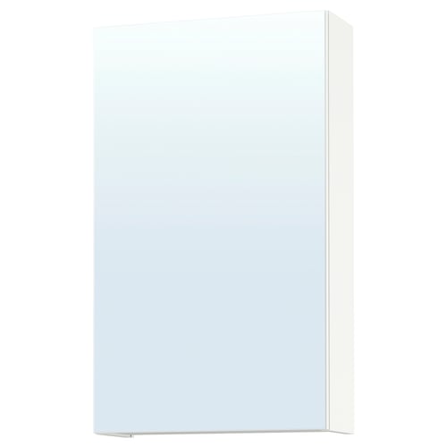 ENHET Gabinete de espejo con puerta, blanco, 45.7x16.8x76.2 cm