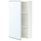 ENHET Gabinete de pared 1 prta c/espejo, blanco, 46x17x76 cm