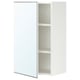 ENHET Gabinete de pared 1 prta c/espejo, blanco, 46x32x76 cm
