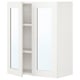 ENHET Gabinete de pared 2 prtas c/espejo, blanco/blanco Estructura, 61x32x76 cm