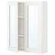 ENHET Gabinete de pared 2 prtas c/espejo, blanco/blanco Estructura, 61x17x76 cm