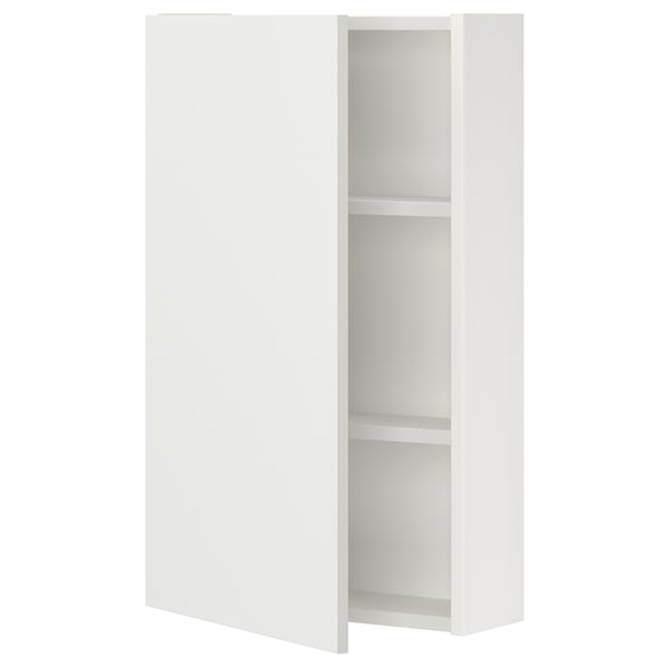 ENHET Gabinete de pared con 1 puerta, blanco, 46x17x76 cm