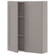 ENHET Gabinete de pared con 2 puertas, gris/gris Estructura, 61x17x76 cm