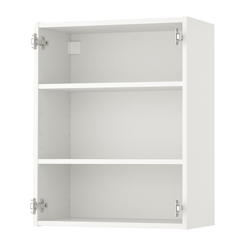 ENHET Gabinete de pared con 2 repisas, blanco, 61x30x76 cm