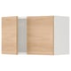 Opción: ENHET Gabinete de pared con puertas, blanco/efecto roble, 61x32x38 cm