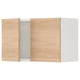 ENHET Gabinete de pared con puertas, blanco/efecto roble, 61x32x38 cm