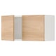 ENHET Gabinete de pared con puertas, blanco/efecto roble, 76x32x38 cm