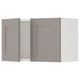 ENHET Gabinete de pared con puertas, blanco/gris Estructura, 61x32x38 cm