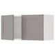 ENHET Gabinete de pared con puertas, blanco/gris Estructura, 76x32x38 cm