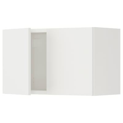 ENHET Gabinete de pared con puertas, blanco, 61x32x38 cm