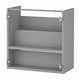 ENHET Mueble para lavabo con repisa, gris, 61x30x61 cm