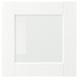 ENKÖPING Puerta de vidrio, blanco efecto madera, 38x38 cm