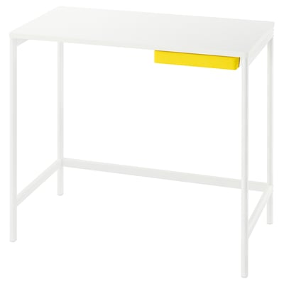ENKROKEN Escritorio, blanco, 85x56x75 cm
