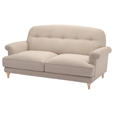 ESSEBODA Sofá de 2 asientos, Knäbäck/beige claro abedul