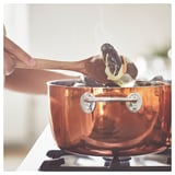 FINMAT Olla con tapa, cobre/ac inox, 3 l