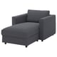 FINNALA Chaise-longue, Gunnared gris intermedio