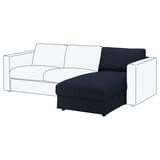 FINNALA Funda de chaise-longue, Orrsta negro-azul