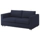 FINNALA Sofá-cama 2 asientos, Orrsta negro-azul