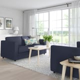 FINNALA Sofá de 2 asientos, Orrsta negro-azul