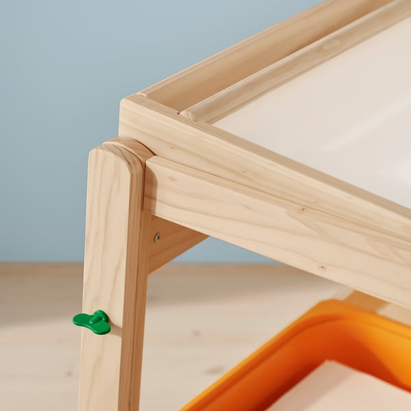 FLISAT Escritorio para niño, altura regulable/verde