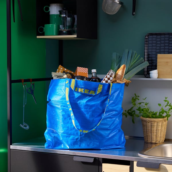 FRAKTA Bolsa, mediana, azul, 45x18x45 cm/36 l