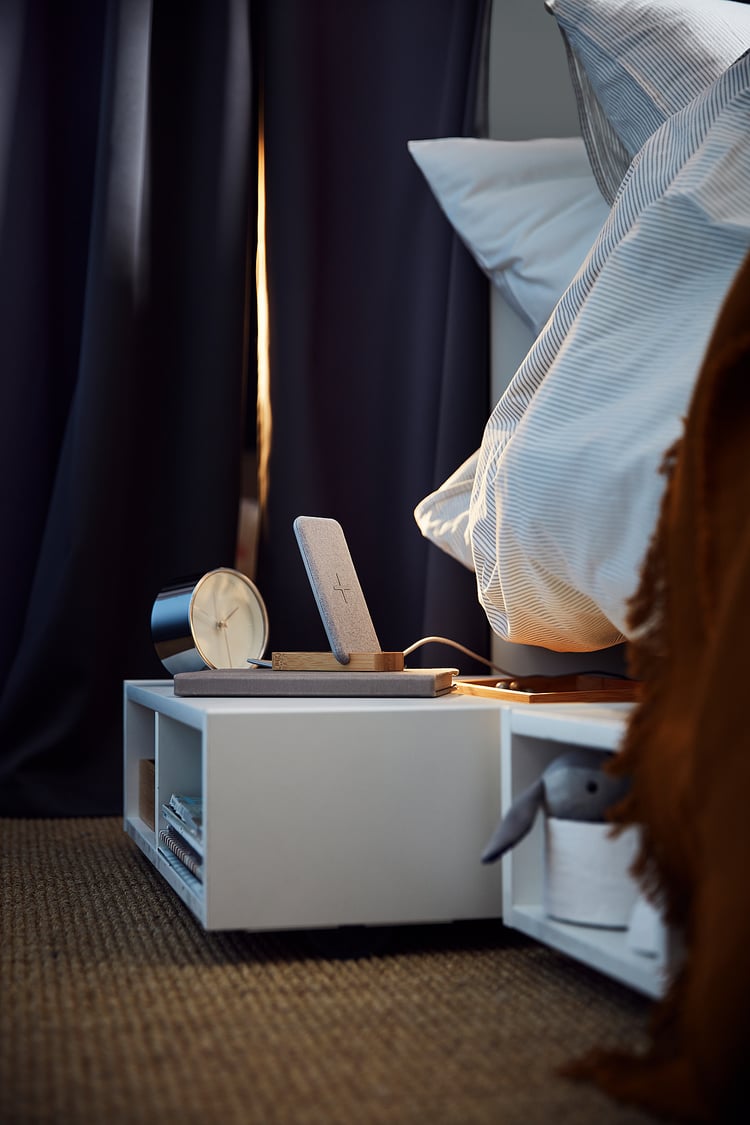 FREDVANG Cajón de cama/buró, blanco, 59x56 cm IKEA Mexico