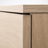 GALANT Gabinete con puertas, chapa roble tinte blanco, 80x120 cm - IKEA