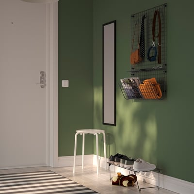 GREJIG Muebles para recibidor, juego de 3, gris