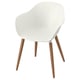 GRÖNSTA Silla con reposabrazos, int/ext, blanco