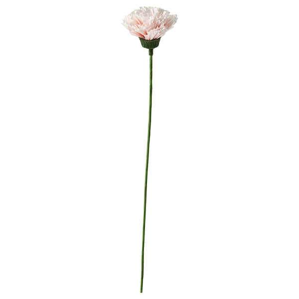 GULDSPETT Flor artificial, papel pintado/clavel blanco, 40 cm